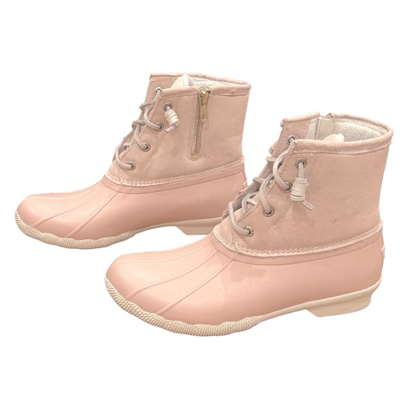 Sperry Saltwater Duck Boots in Light Pink - Picture 2 of 11